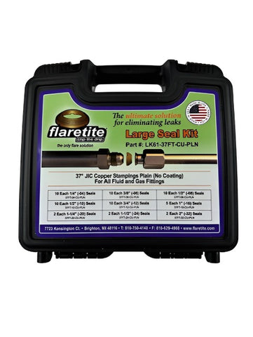 Large Variety Kit, 61 Seals, 37° JIC Copper Plain (Without Loctite®)