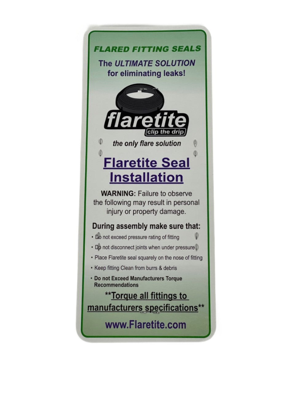 3/4" (-12) Blister Pack of 10 seals, 37° JIC 316 Stainless Steel Loctite® Coated High Temp