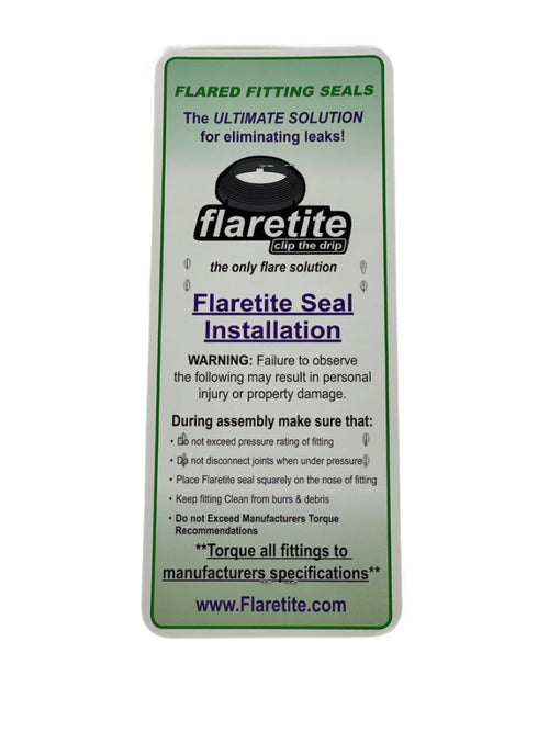 1-1/4" (-20) Blister Pack of 5 seals, 37° JIC 316 Stainless Steel Loctite® Coated High Temp