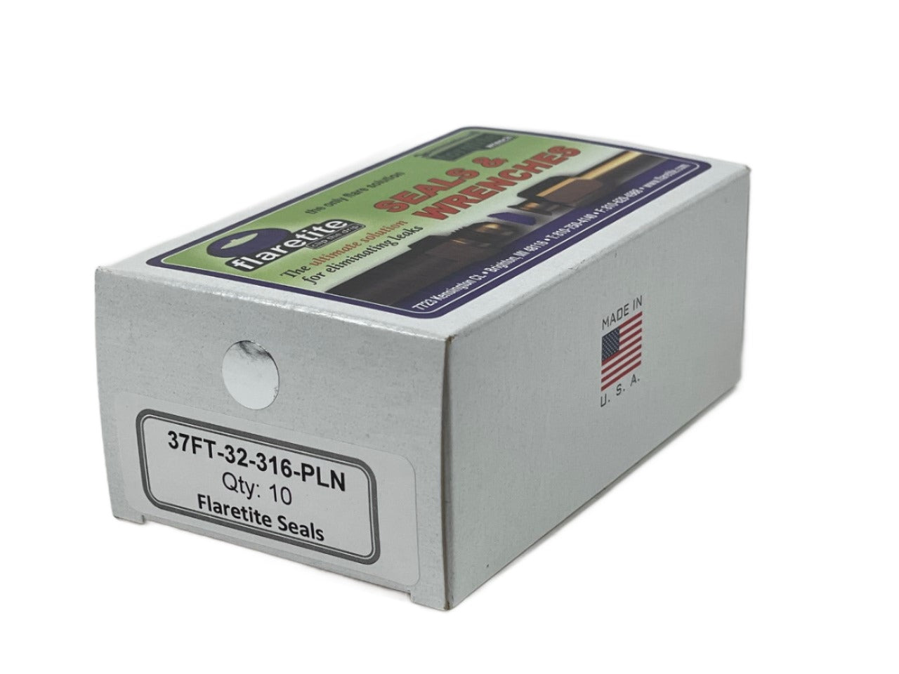 2" (-32), Kraft Box of 10 seals, 37° JIC 316 Stainless Steel Plain (Without Loctite®)