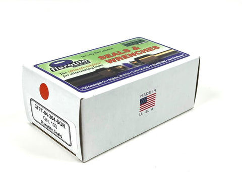 1/4" (-04), Kraft Box of 100 seals, 37° JIC 304 Stainless Steel Loctite® Coated