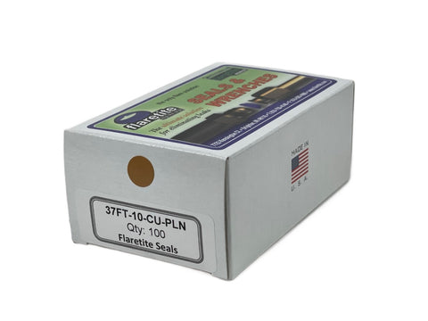 5/8" (-10), Kraft Box of 100 seals, 37° JIC Copper Plain (Without Loctite®)