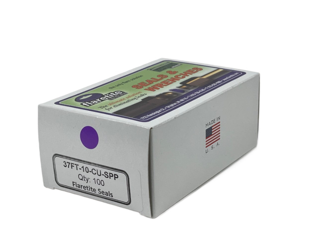 5/8" (-10), Kraft Box of 100 seals, 37° JIC Copper Loctite® Coated