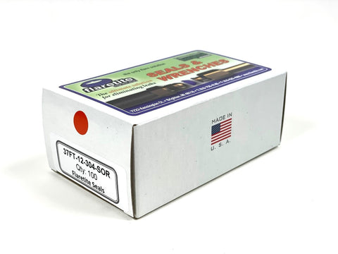 3/4" (-12), Kraft Box of 100 seals, 37° JIC 304 Stainless Steel Loctite® Coated