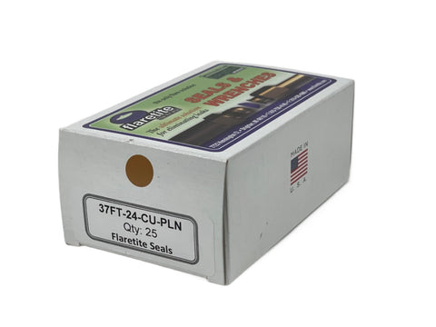 1-1/2" (-24), Kraft Box of 25 seals, 37° JIC Copper Plain (Without Loctite®)