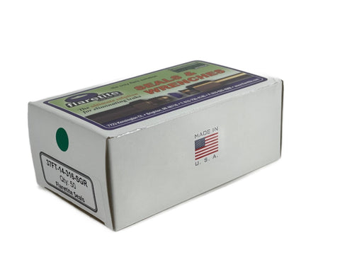 7/8" (-14), Kraft Box of 50 seals, 37° JIC 316 Stainless Steel Loctite® Coated