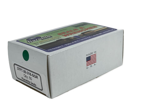 1-1/4" (-20), Kraft Box of 50 seals, 37° JIC 316 Stainless Steel Loctite® Coated