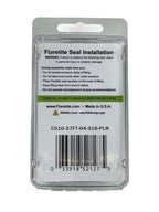 1/4" (-04), Clam Shell of 10 seals, 37° JIC 316 Stainless Steel Plain (Without Loctite®)