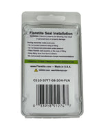 1/2" (-08), Clam Shell of 10 seals, 37° JIC 304 Stainless Steel Plain (Without Loctite®)