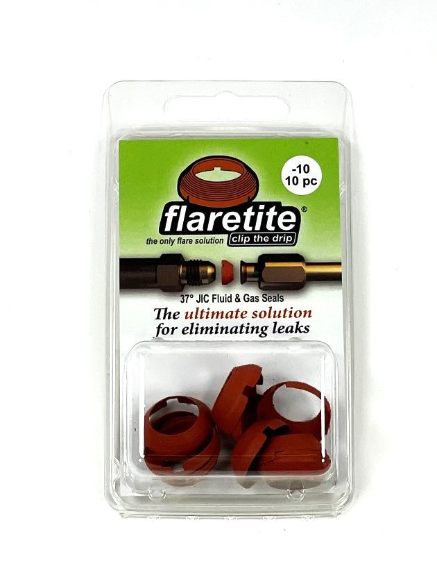 5/8" (-10) Clam Shell of 10 seals, 37° JIC 304 Stainless Steel Loctite® Coated