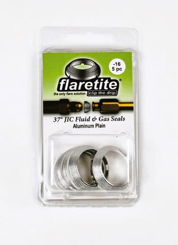 1" (-16), Clam Shell of 5 seals, 37° JIC Aluminum Plain (Without Loctite®)