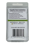 3/8" (-06), Clam Shell of 10 seals, 45° SAE 316 Stainless Steel Plain (Without Loctite®)