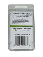 1/2" (-08), Clam Shell of 10 seals, 45° SAE 316 Stainless Steel Plain (Without Loctite®)