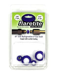 1/4" and 1/2" Combo Clam, 4 Seals, 45° SAE Copper Loctite® Coated