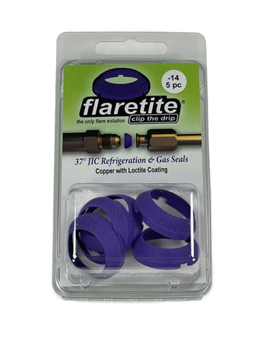 7/8" (-14), Clam Shell of 5 seals, 37° JIC Copper Loctite® Coated