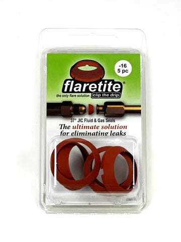 1" (-16) Clam Shell of 5 seals, 37° JIC 304 Stainless Steel Loctite® Coated