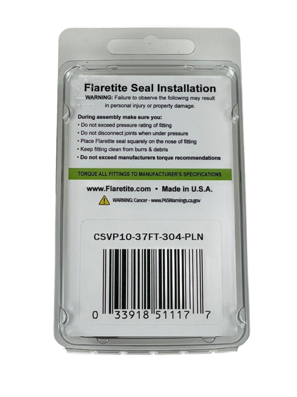 Clam Shell Variety Kit, 10 Seals, 37° JIC 304 Stainless Steel Plain (Without Loctite®)