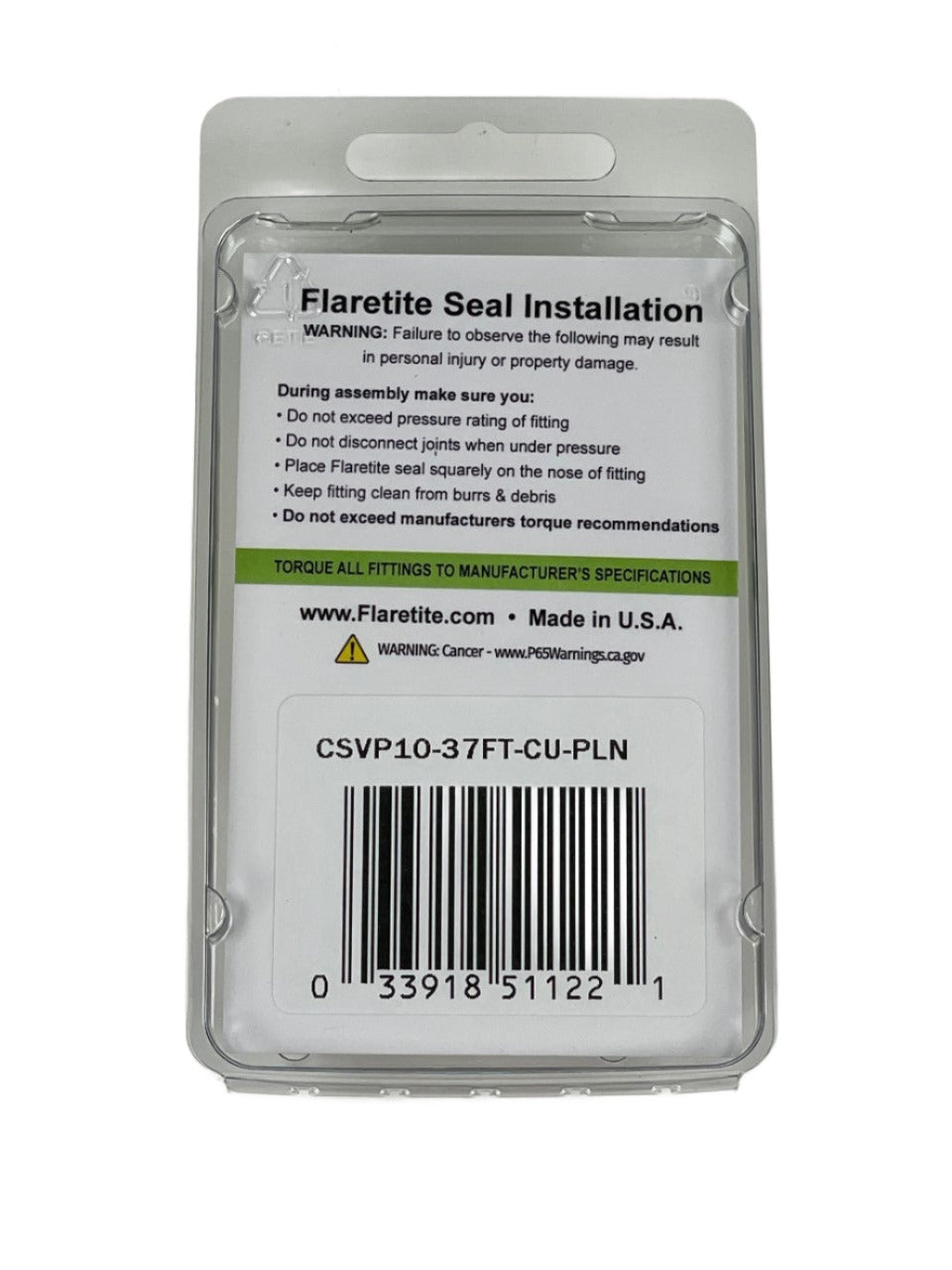 Clam Shell Variety Kit, 10 Seals, 37° JIC Copper Plain (Without Loctite®)