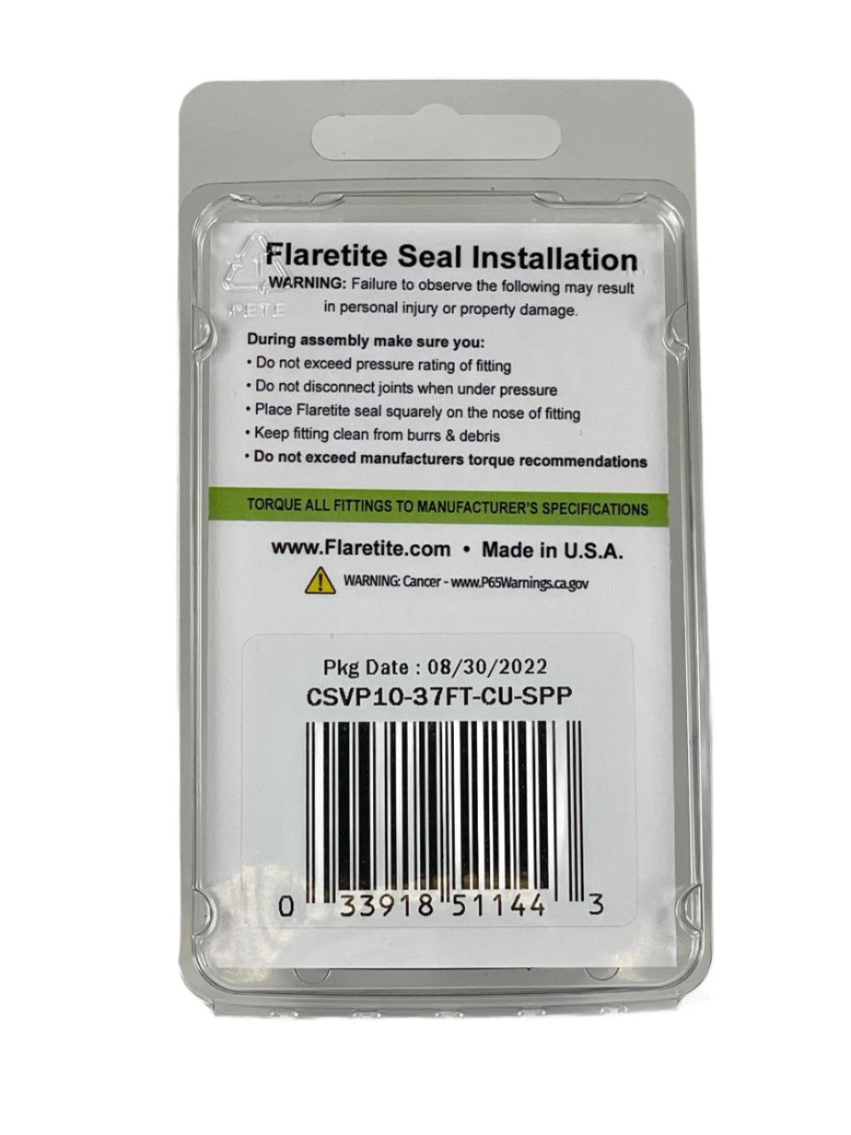 Clam Shell Variety Kit, 10 Seals, 37° JIC Copper Loctite® Coated