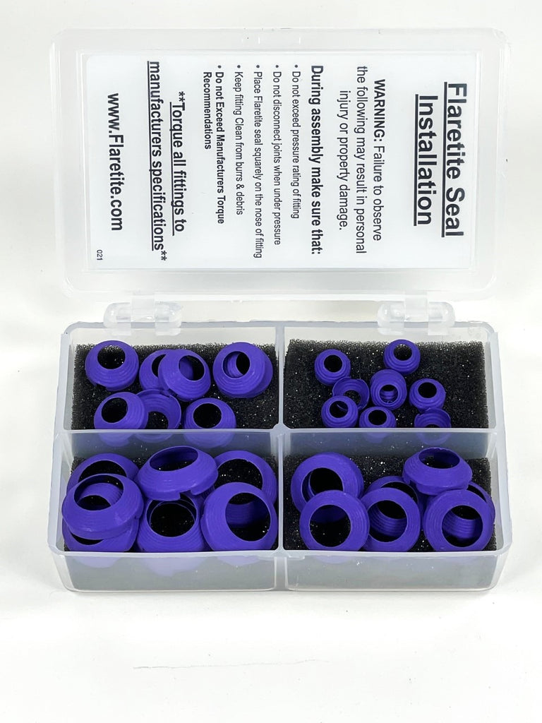 Mini Split Kit, 36 Seals, 45° SAE Copper Loctite® Coated – Flaretite