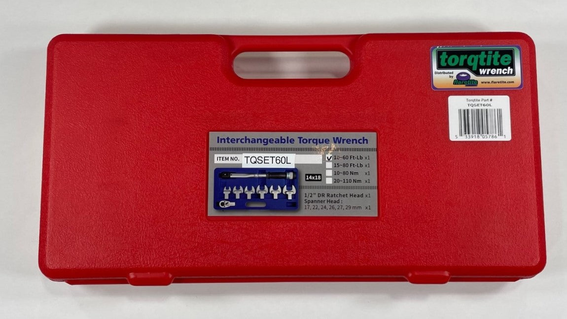 Torqtite Wrench Set, 10 - 60 Ft-lb, Large Connection