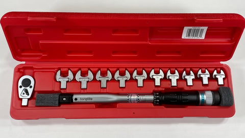 Homelae Adjustable Torque Wrench, 5 to 25 Nm 30mm Open End Torque Wrench  with Click and Changeable Head for Hvac Mini Split and Refrige