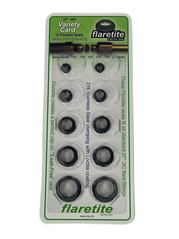 Blister Pack Variety Kit, 10 Seals, 37° JIC 316 Stainless Steel Loctite® Coated High Temp